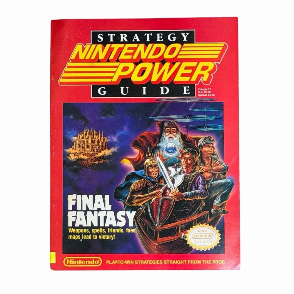 Nintendo Power Strategy Guide Vol. 17 Final Fantasy NES Official Nice Condition